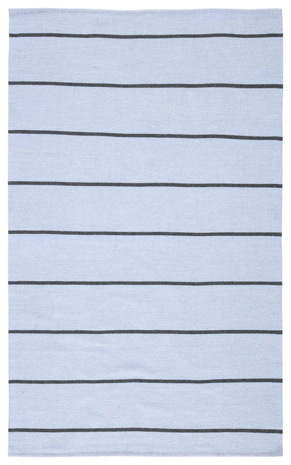Jaipur Living Corbina Indoor/ Outdoor Stripe Light Blue/ Gray Area Rug (8'10"X11'9")