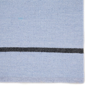Jaipur Living Corbina Indoor/ Outdoor Stripe Light Blue/ Gray Area Rug (8'10"X11'9")
