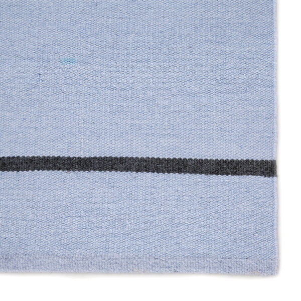 Jaipur Living Corbina Indoor/ Outdoor Stripe Light Blue/ Gray Area Rug (8'10"X11'9")