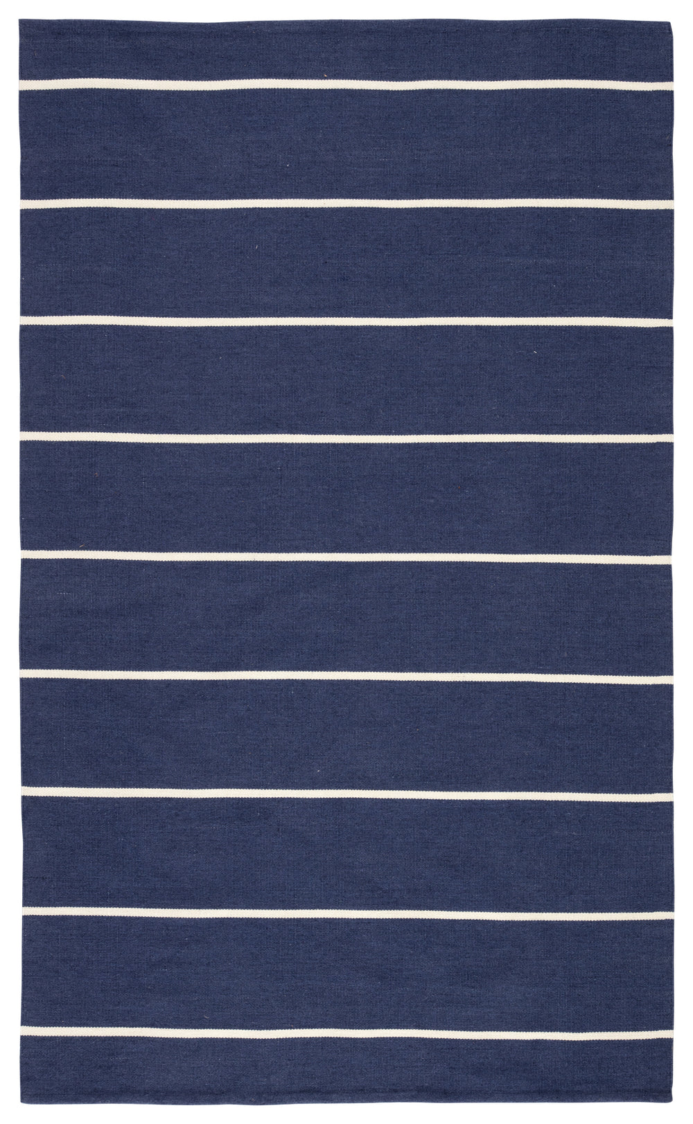 Jaipur Living Corbina Indoor/ Outdoor Stripe Dark Blue/ Ivory Area Rug (8'10"X11'9")