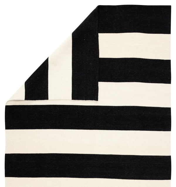 Jaipur Living Lanai Collection LAN06 Remora 100% PET Yarn Handmade Contemporary Stripes Rug RUG143138