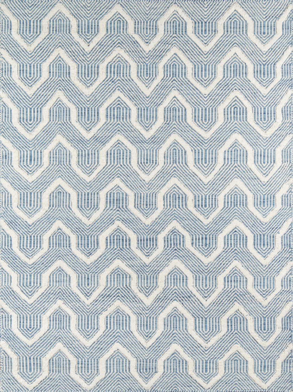 Momeni Erin Gates Langdon LGD-1 Hand Woven Contemporary Geometric Indoor Area Rug Blue 8'6" x 11'6" LANGDLGD-1BLU86B6