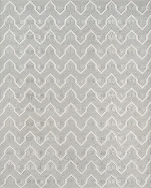 Momeni Erin Gates Langdon LGD-1 Hand Woven Contemporary Geometric Indoor Area Rug Grey 8'6" x 11'6" LANGDLGD-1GRY86B6