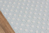 Momeni Erin Gates Langdon LGD-2 Hand Woven Modern Diamond, Dots Indoor Area Rug Blue 8'6" x 11'6" LANGDLGD-2BLU86B6