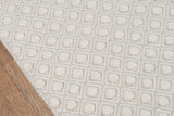 Momeni Erin Gates Langdon LGD-2 Hand Woven Modern Diamond, Dots Indoor Area Rug Grey 8'6" x 11'6" LANGDLGD-2GRY86B6