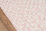 Momeni Erin Gates Langdon LGD-2 Hand Woven Modern Diamond, Dots Indoor Area Rug Pink 8'6" x 11'6" LANGDLGD-2PNK86B6