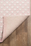 Momeni Erin Gates Langdon LGD-2 Hand Woven Modern Diamond, Dots Indoor Area Rug Pink 8'6" x 11'6" LANGDLGD-2PNK86B6