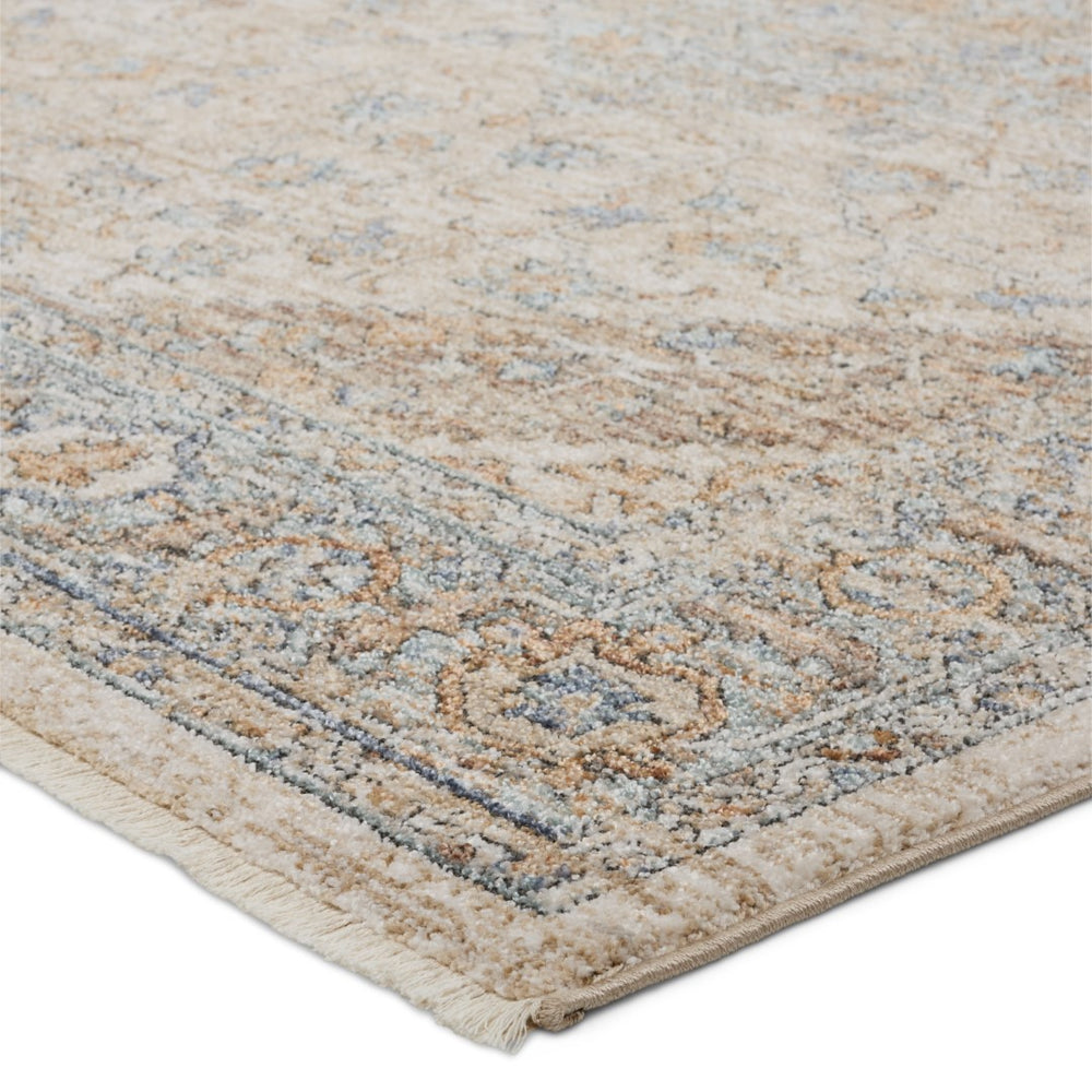 Jaipur Living Lark Heir LAR01 Power Loomed 100% Polyester Medallion Area Rug Beige 100% Polyester RUG155271