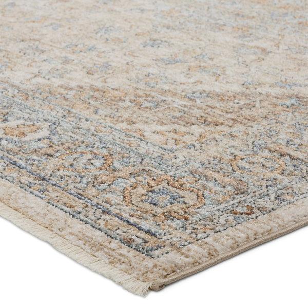 Jaipur Living Lark Heir LAR01 Power Loomed 100% Polyester Medallion Area Rug Beige 100% Polyester RUG155271