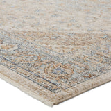 Jaipur Living Lark Heir LAR01 Power Loomed 100% Polyester Medallion Area Rug Beige 100% Polyester RUG155271