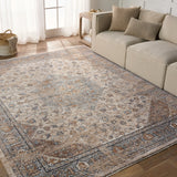 Jaipur Living Lark Heir LAR01 Power Loomed 100% Polyester Medallion Area Rug Beige 100% Polyester RUG155271