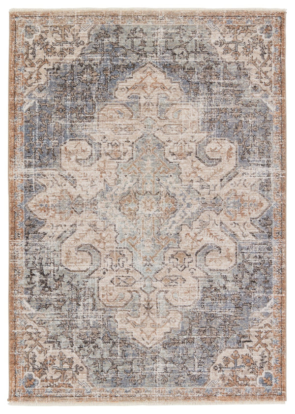 Jaipur Living Lark Lynette LAR03 Power Loomed 100% Polyester Medallion Area Rug Tan 100% Polyester RUG155283