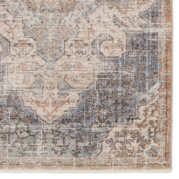 Jaipur Living Lark Lynette LAR03 Power Loomed 100% Polyester Medallion Area Rug Tan 100% Polyester RUG155283