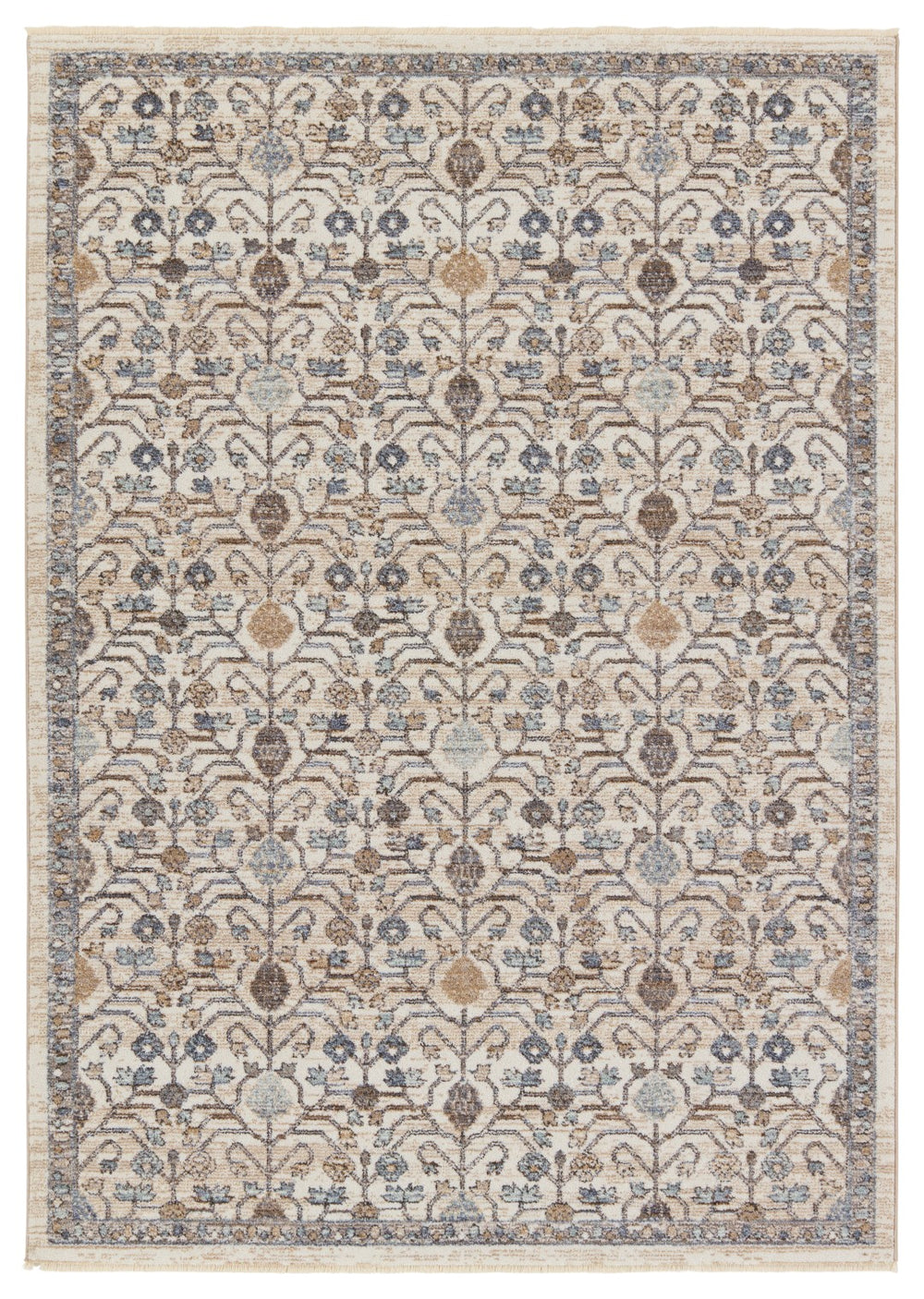 Jaipur Living Lark Primrose LAR04 Power Loomed 100% Polyester Trellis Area Rug Blue 100% Polyester RUG155289