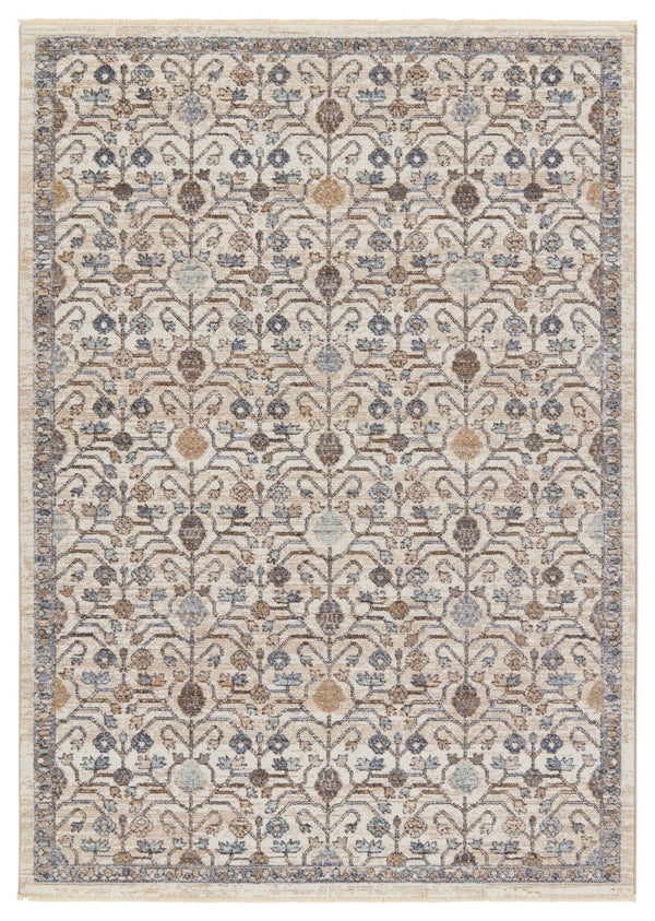Jaipur Living Lark Primrose LAR04 Power Loomed 100% Polyester Trellis Area Rug Blue 100% Polyester RUG155289