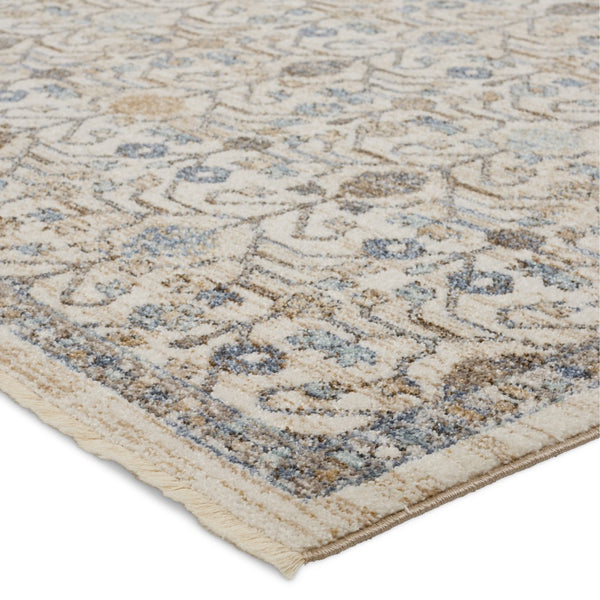 Jaipur Living Lark Primrose LAR04 Power Loomed 100% Polyester Trellis Area Rug Blue 100% Polyester RUG155289