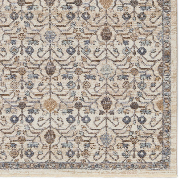 Jaipur Living Lark Primrose LAR04 Power Loomed 100% Polyester Trellis Area Rug Blue 100% Polyester RUG155289