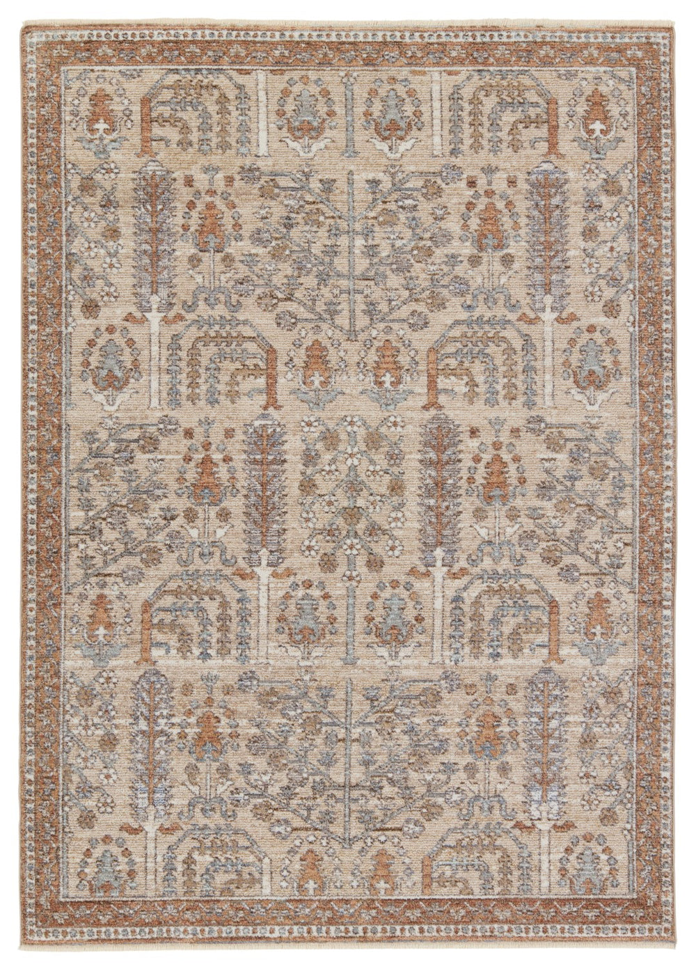 Jaipur Living Lark Regard LAR05 Power Loomed 100% Polyester Floral Area Rug Slate 100% Polyester RUG155295