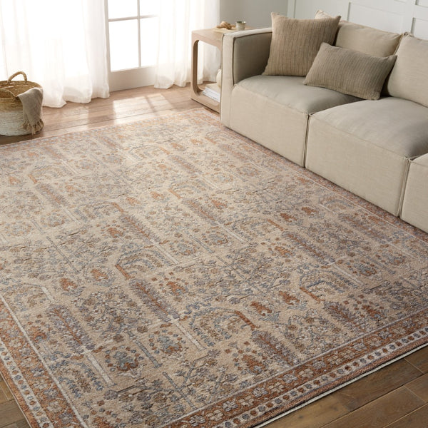 Jaipur Living Lark Regard LAR05 Power Loomed 100% Polyester Floral Area Rug Slate 100% Polyester RUG155295