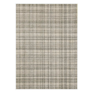 AMER Rugs Laurel LAU-1 Hand-Tufted Plaid Transitional Area Rug Ivory 8'6" x 11'6"