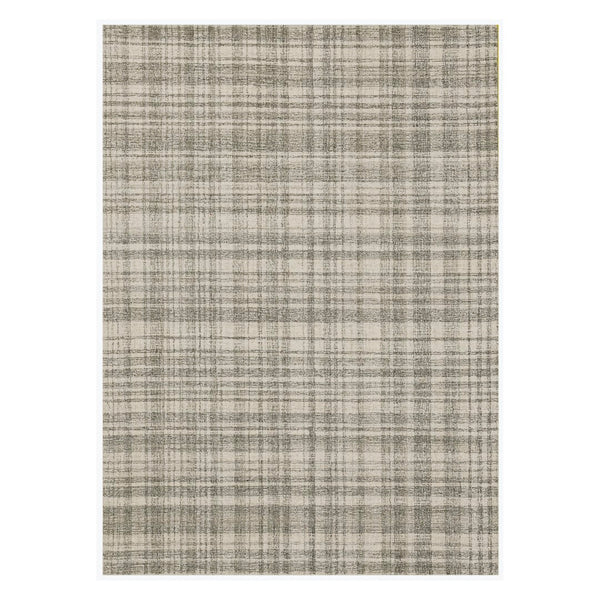 AMER Rugs Laurel LAU-1 Hand-Tufted Plaid Transitional Area Rug Ivory 8'6" x 11'6"