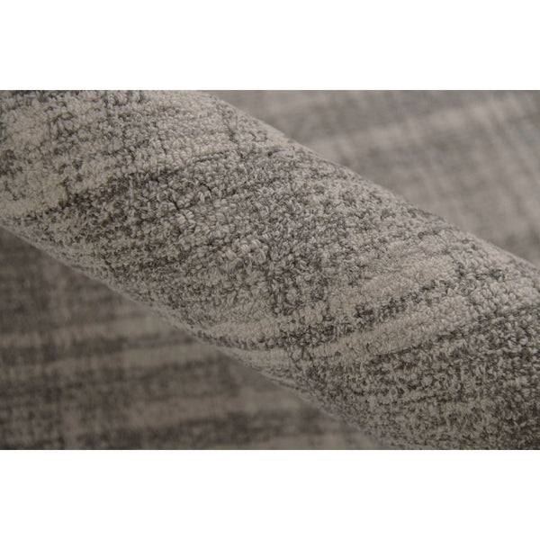 AMER Rugs Laurel LAU-1 Hand-Tufted Plaid Transitional Area Rug Ivory 8'6" x 11'6"