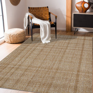 AMER Rugs Laurel LAU-11 Hand-Tufted Plaid Transitional Area Rug Rust 8'6" x 11'6"