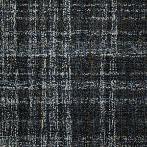 AMER Rugs Laurel LAU-12 Hand-Tufted Plaid Transitional Area Rug Charcoal 8'6" x 11'6"