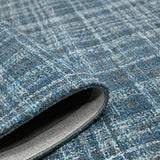 AMER Rugs Laurel LAU-2 Hand-Tufted Plaid Transitional Area Rug Turquoise 8'6" x 11'6"