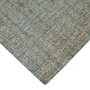 AMER Rugs Laurel LAU-22 Hand-Tufted Plaid Transitional Area Rug Blue Spruce 8'6" x 11'6"