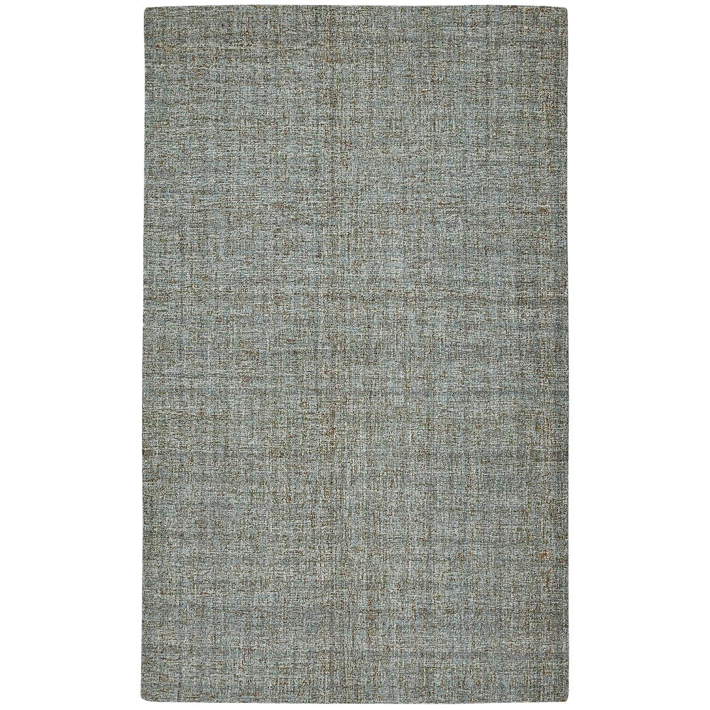 AMER Rugs Laurel LAU-22 Hand-Tufted Plaid Transitional Area Rug Blue Spruce 8'6" x 11'6"