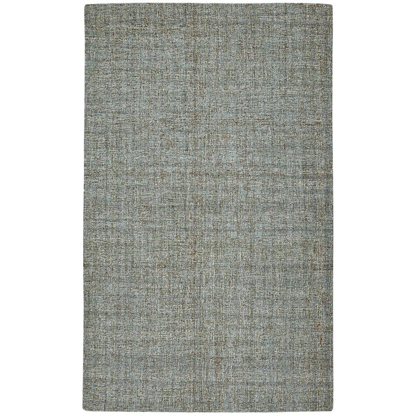 AMER Rugs Laurel LAU-22 Hand-Tufted Plaid Transitional Area Rug Blue Spruce 8'6" x 11'6"