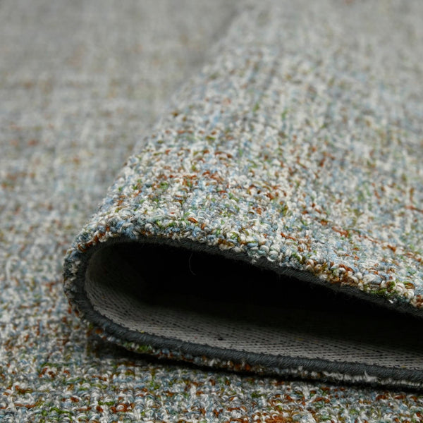 AMER Rugs Laurel LAU-22 Hand-Tufted Plaid Transitional Area Rug Blue Spruce 8'6" x 11'6"