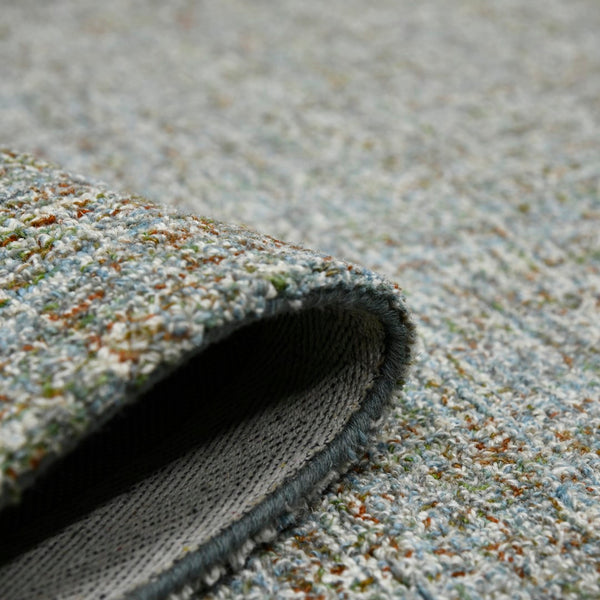 AMER Rugs Laurel LAU-22 Hand-Tufted Plaid Transitional Area Rug Blue Spruce 8'6" x 11'6"