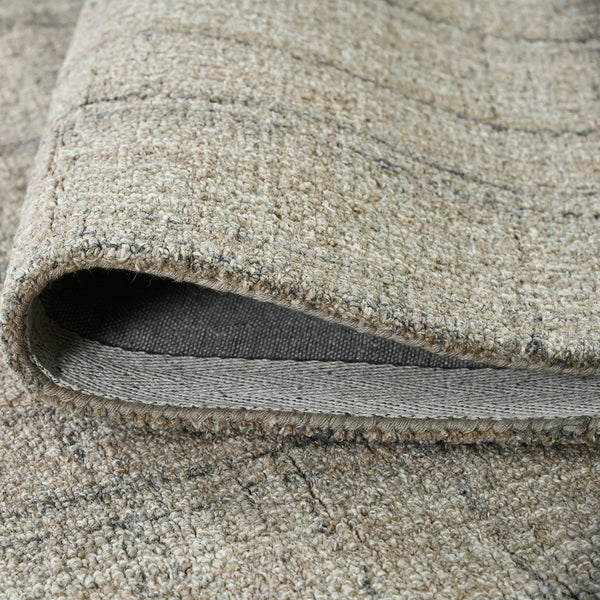 AMER Rugs Laurel LAU-4 Hand-Tufted Plaid Transitional Area Rug Camel 8'6" x 11'6"