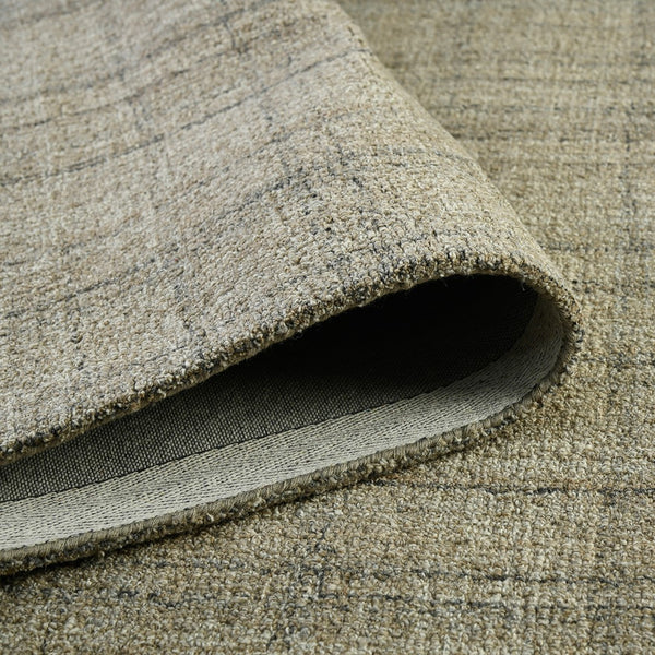 AMER Rugs Laurel LAU-4 Hand-Tufted Plaid Transitional Area Rug Camel 8'6" x 11'6"