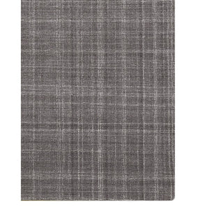 AMER Rugs Laurel LAU-5 Hand-Tufted Plaid Transitional Area Rug Graphite 8'6" x 11'6"
