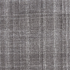 AMER Rugs Laurel LAU-5 Hand-Tufted Plaid Transitional Area Rug Graphite 8'6" x 11'6"
