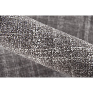 AMER Rugs Laurel LAU-5 Hand-Tufted Plaid Transitional Area Rug Graphite 8'6" x 11'6"