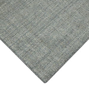 AMER Rugs Laurel LAU-6 Hand-Tufted Plaid Transitional Area Rug Sea Blue 8'6" x 11'6"