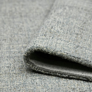 AMER Rugs Laurel LAU-6 Hand-Tufted Plaid Transitional Area Rug Sea Blue 8'6" x 11'6"