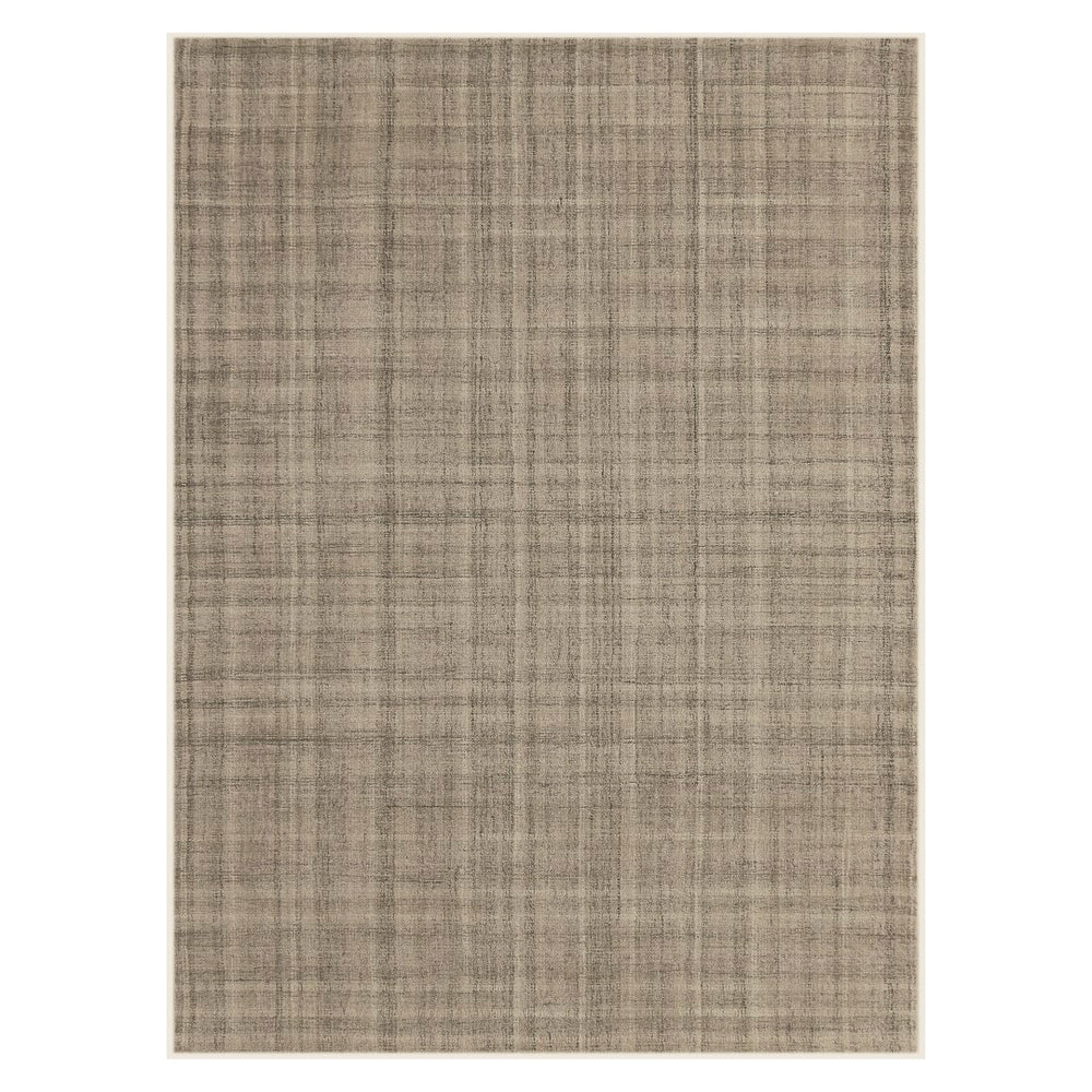 AMER Rugs Laurel LAU-7 Hand-Tufted Plaid Transitional Area Rug Champagne 8'6" x 11'6"