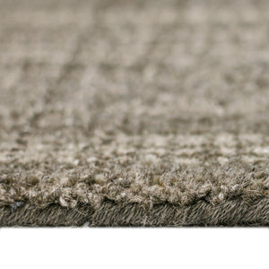 AMER Rugs Laurel LAU-7 Hand-Tufted Plaid Transitional Area Rug Champagne 8'6" x 11'6"