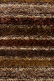 Chandra Rugs Lavasa 100% Polyester Hand-Woven Contemporary Shag Rug Brown/Taupe/Tan 7'9 x 10'6