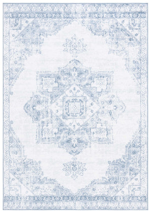 Safavieh Layla 100 Power Loomed Rug Ivory Grey / Blue 9' x 12'