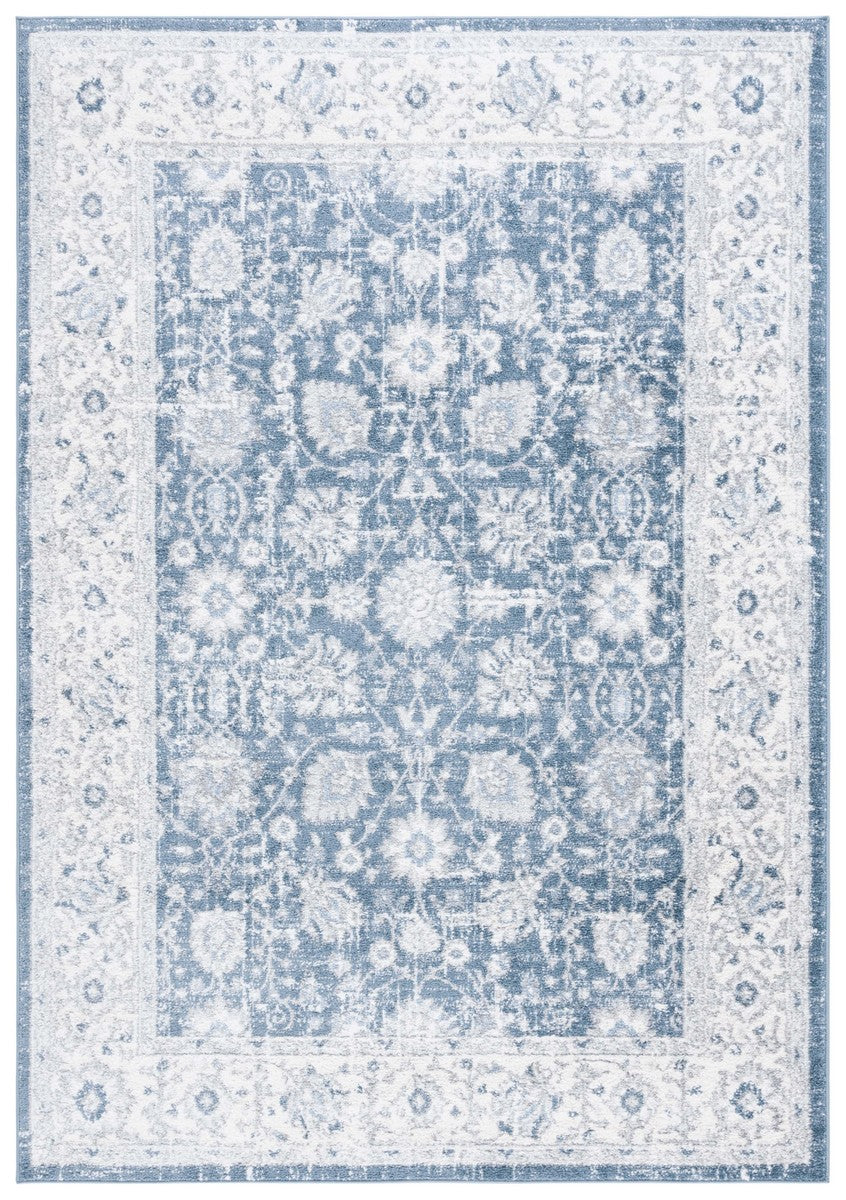 Safavieh Layla 101 Power Loomed Rug Blue / Ivory Grey 9' x 12'