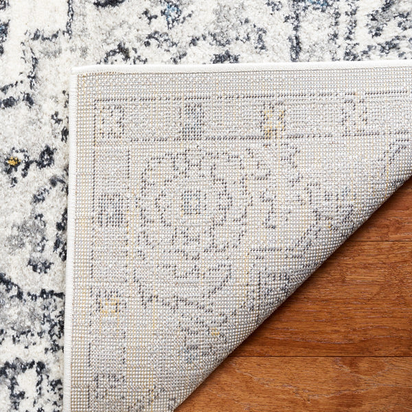 Safavieh Layla 102 Power Loomed Rug Ivory Grey / Charcoal 9' x 12'