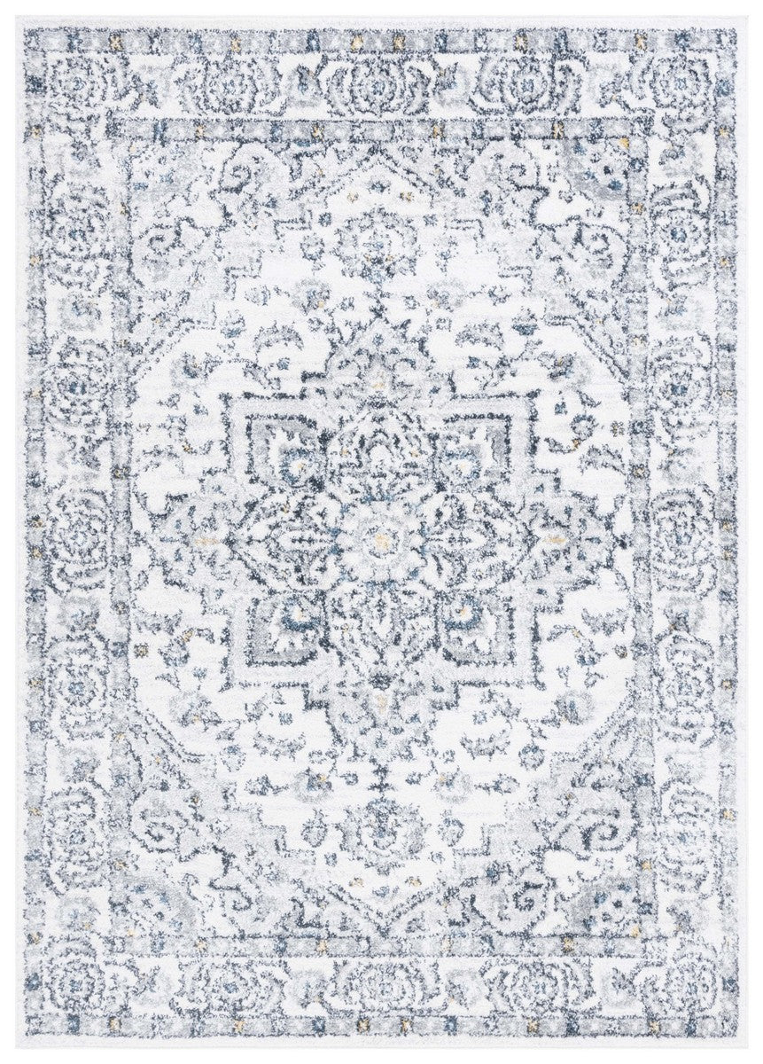 Safavieh Layla 102 Power Loomed Rug Ivory Grey / Charcoal 9' x 12'