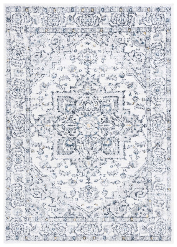 Safavieh Layla 102 Power Loomed Rug Ivory Grey / Charcoal 9' x 12'