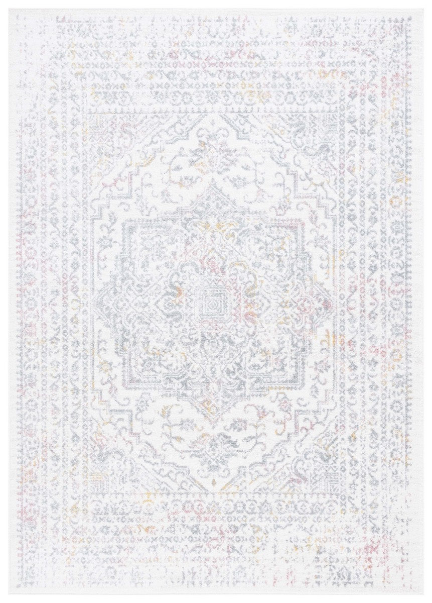 Safavieh Layla 103 Power Loomed Rug Ivory Grey / Pink 9' x 12'